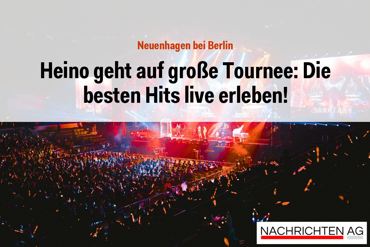 Heino geht auf große Tournee: Die besten Hits live erleben!