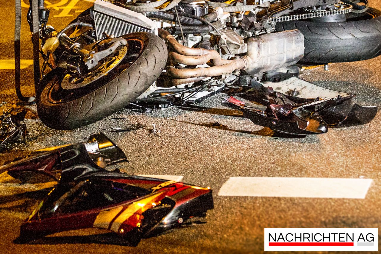 Schwerer Motorradunfall bei Borgsdorf: 59-Jähriger verletzt ins Krankenhaus